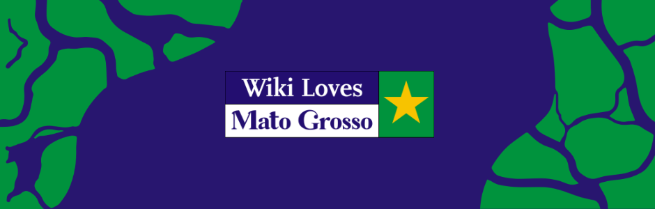 Identidade visual e logo do Wiki Loves Mato Grosso.