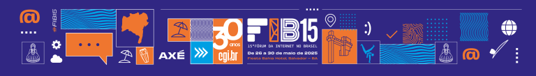 Banner do 15º Fórum da Internet no Brasil